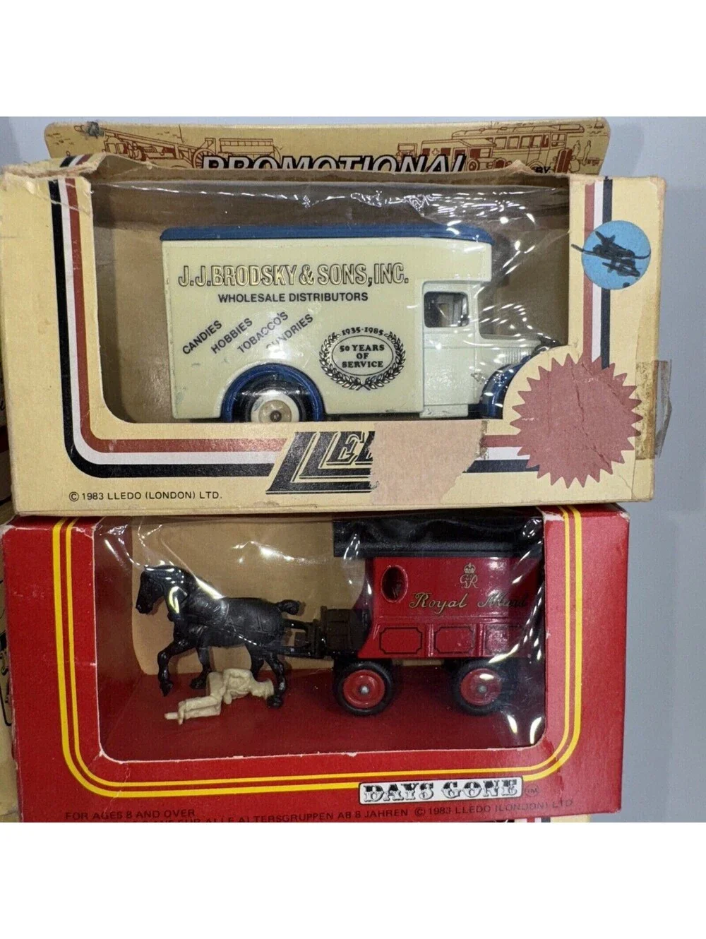 8 Lledo 1983 Days Gone Model Toy Cars Christmas Village Royal Mail Diecast 3